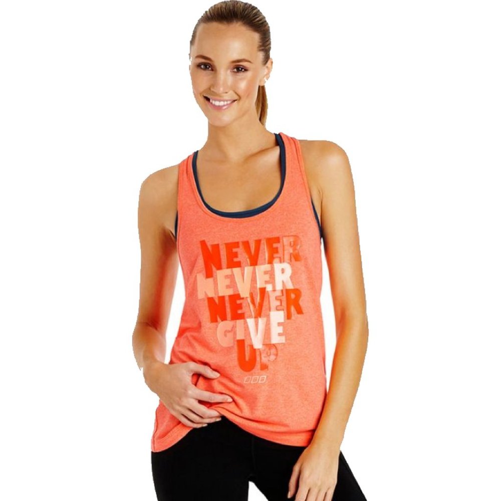 ~Lorna Jane Fluro Orange Never Never Never Tank Sz. M *EUC* MSRP: $40